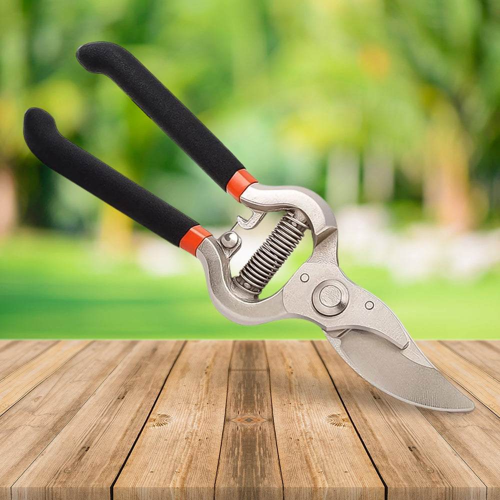 Garden Shears – 8-Inch Heavy-Duty Bypass Pruner | Grow Garden Tools