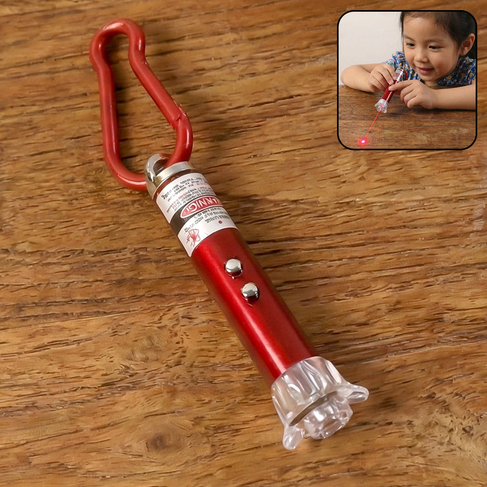 Laser Pointer – 4-in-1 LED Flashlight & Keychain | Puzzle Vista