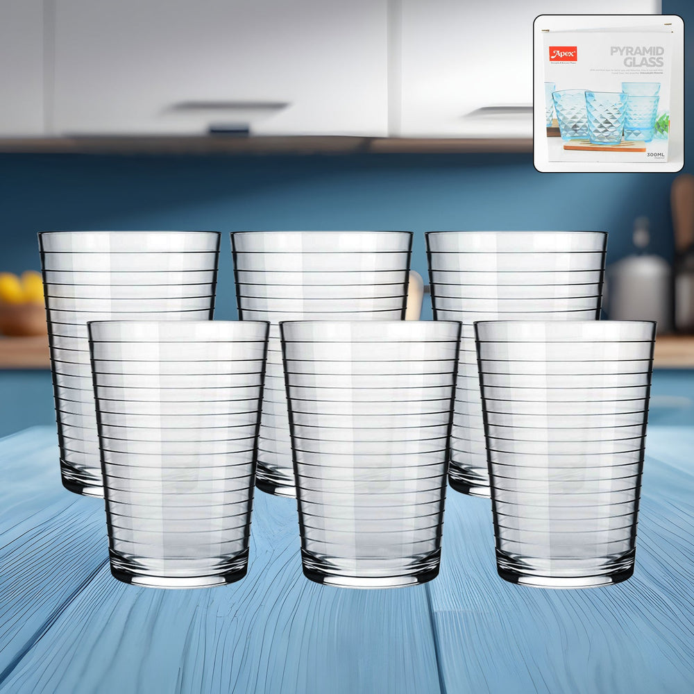 Plastic Ringo Glass – Durable 300ml Crystal-Clear Tumbler