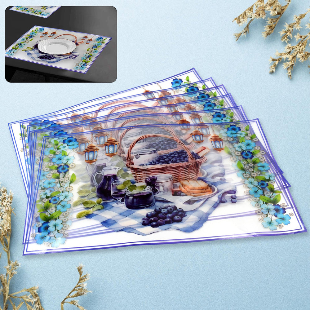 Dining Table Placemats – Heat-Resistant PVC Set of 6 | Tidy Table