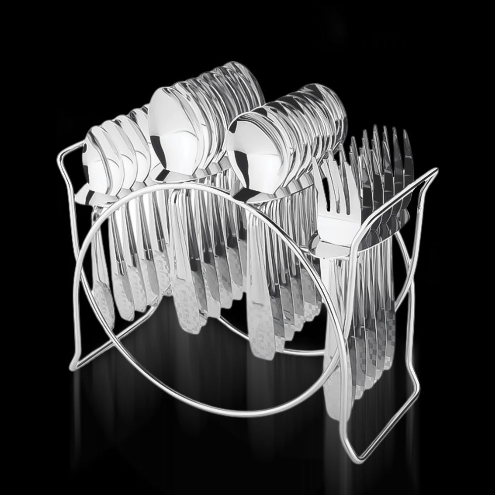 Stainless Steel Cutlery Set – Durable 24-Piece Dining Essentials