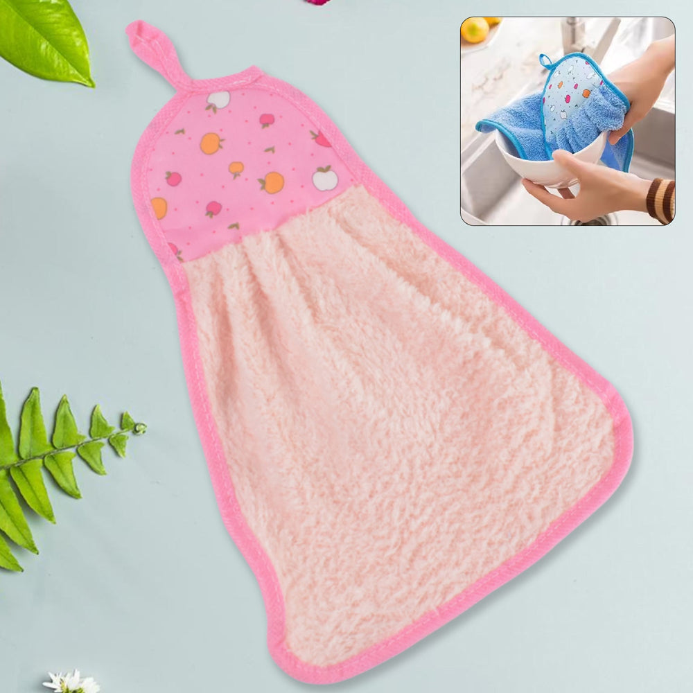 Microfiber Kitchen Towel with Loop – Soft, Quick-Dry & Absorbent