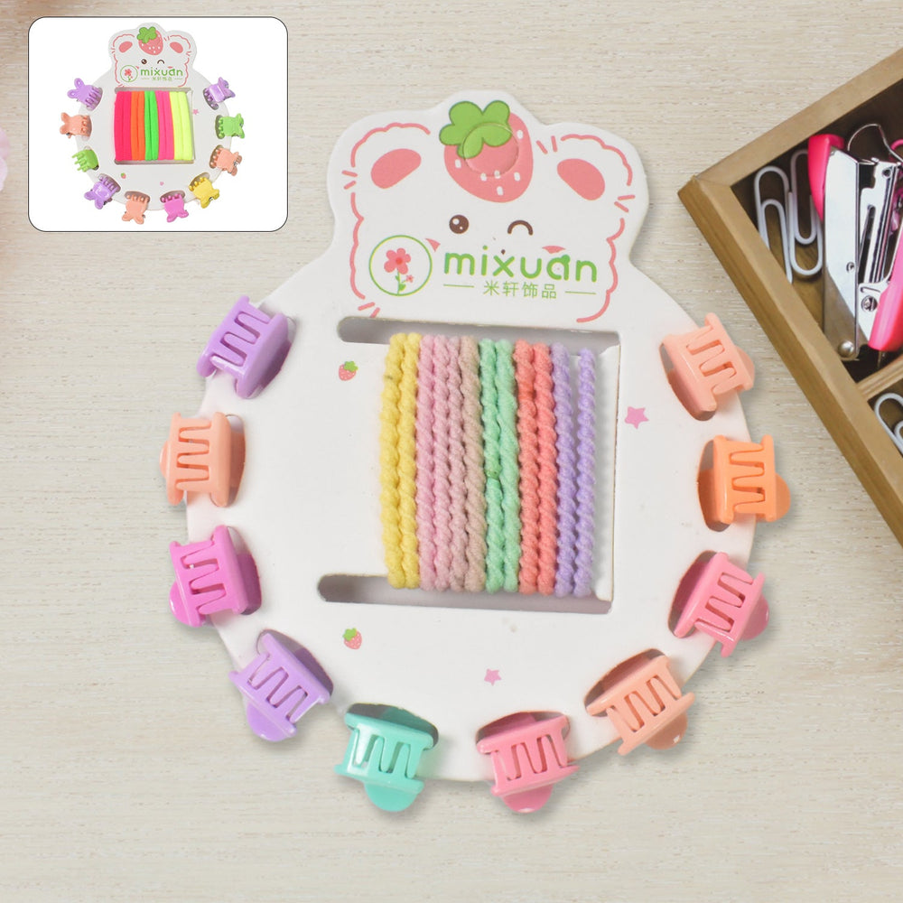 Kids Hair Accessories Set – 22 Pcs Mix Design | Calm & Curl
