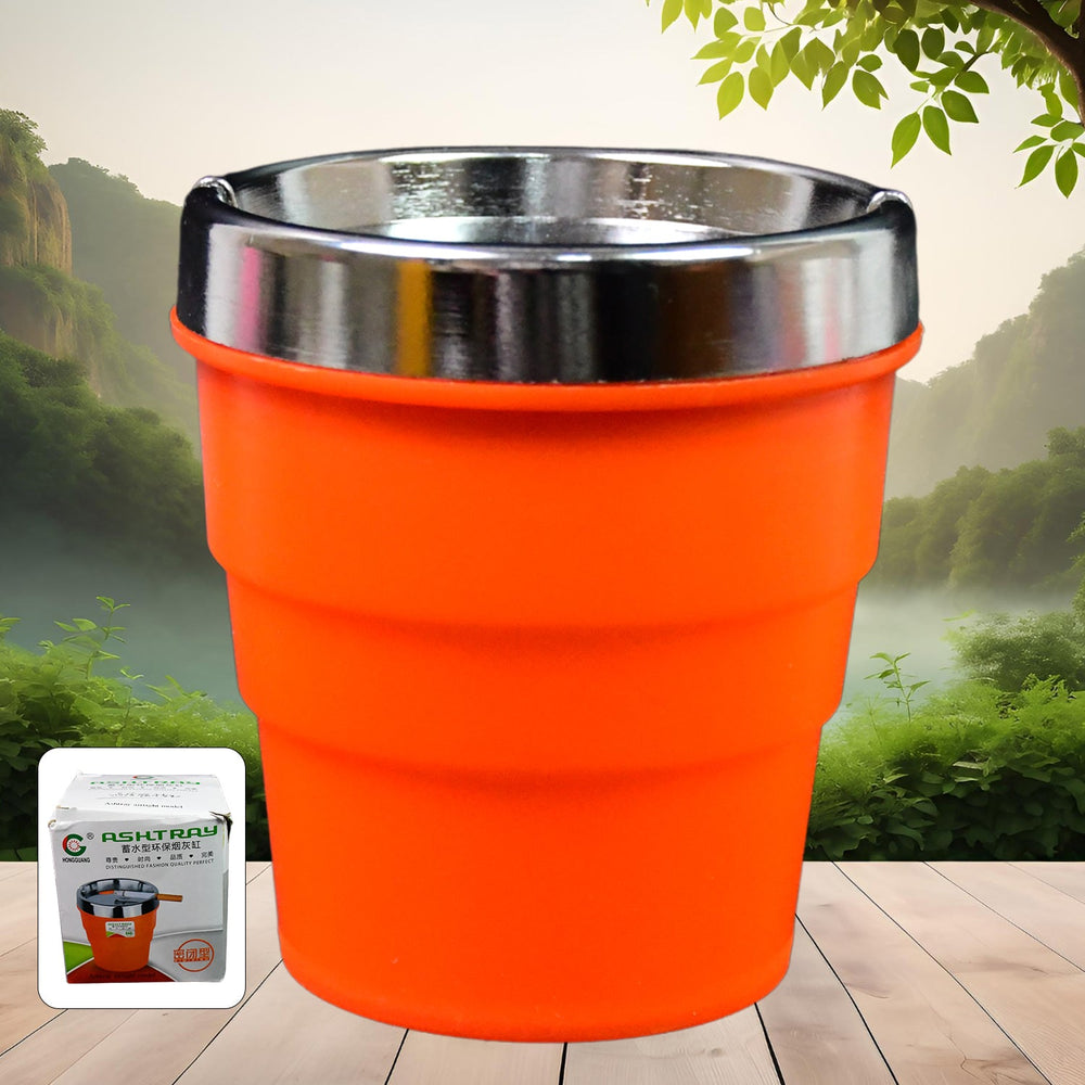 Car Ashtray – Portable Smokeless Cup Holder with Lid | Velvet Wheels