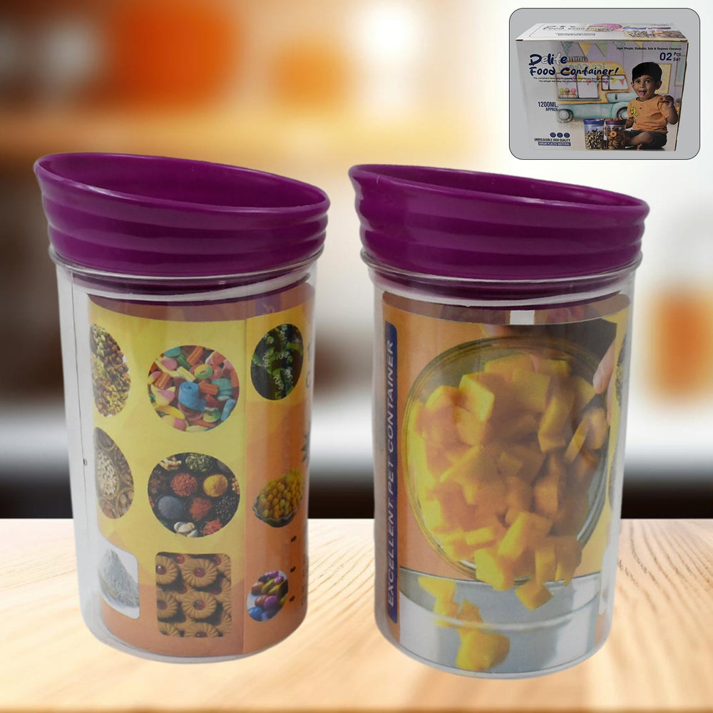 Plastic Food Containers – Airtight 1200ml Set of 2 | CookAura