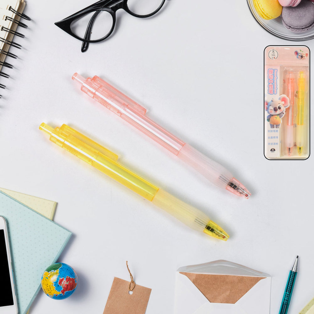 Smooth Writing Ball Pen – Black Ink, Fine Tip (2 Pc) | CustoPen
