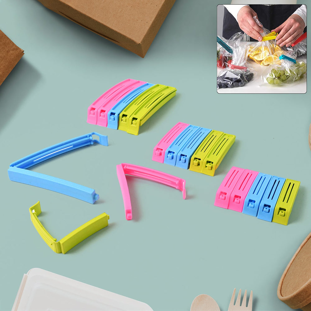 Plastic Pouch Sealer Clips – 18-Piece Airtight Food Bag Clips