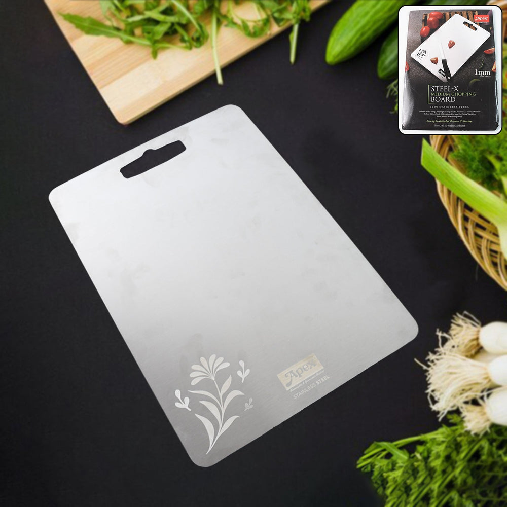 Stainless Steel Medium Chopping Board – Durable & Rust-Resistant