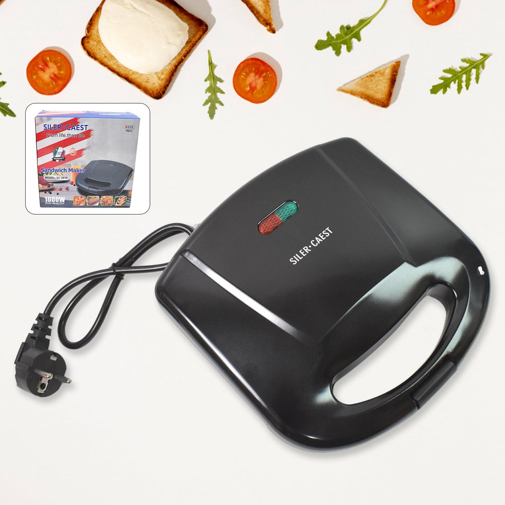 Sandwich Maker – Non-Stick, 2 Square Slice Toaster | Dabster