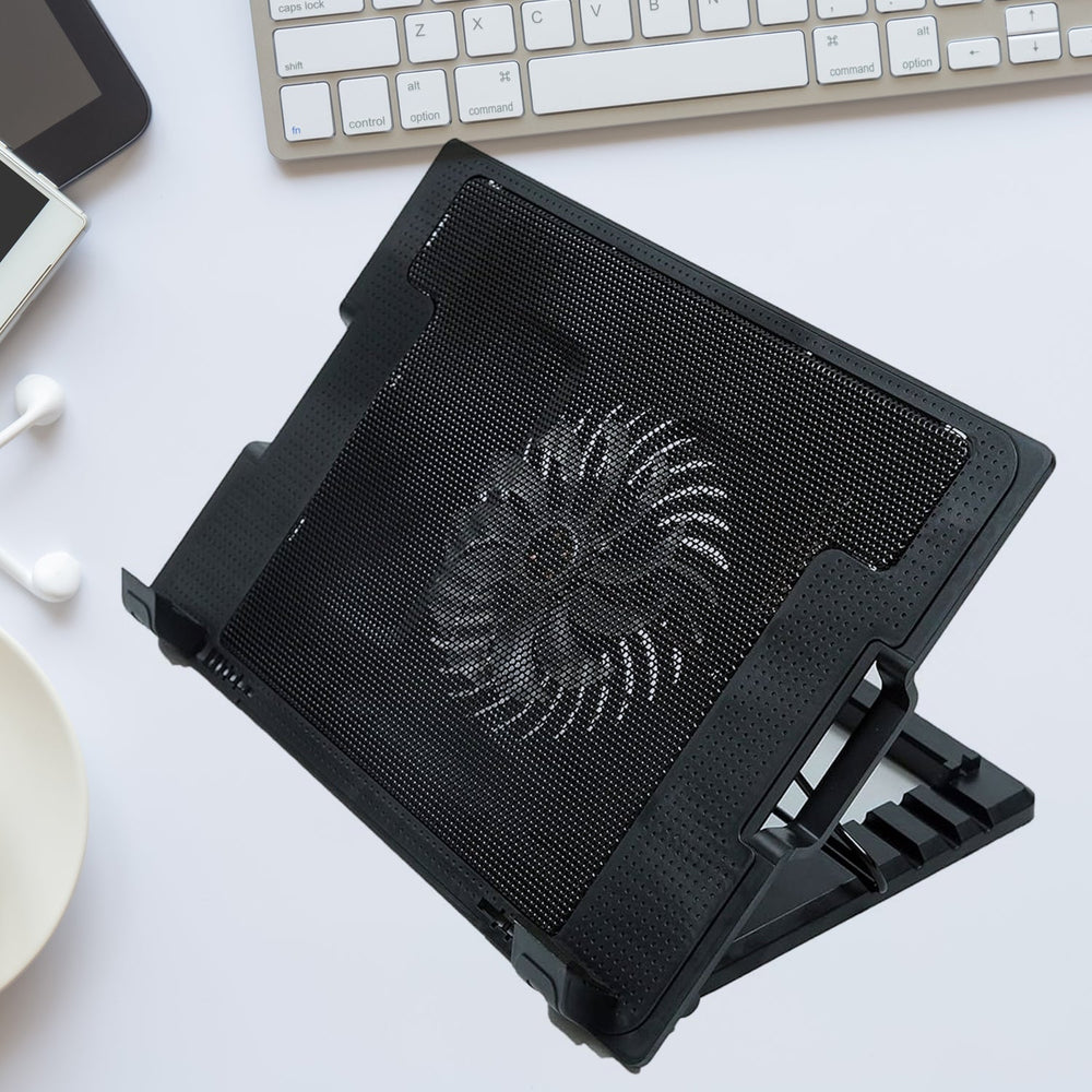 Laptop Cooling Pad – Adjustable Stand, Dual Fan | Indo Glow