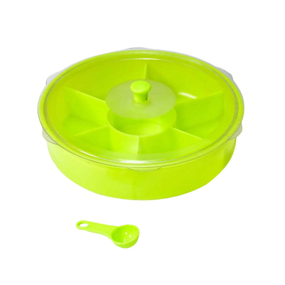 Dry Fruit & Masala Box – Airtight 7-Compartment | Tidy Table