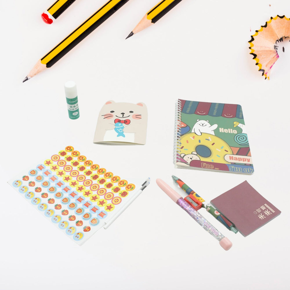 Cartoon Stationery Box – School Supplies Kit for Kids |