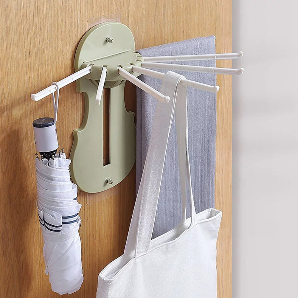 Retractable Wall Hanger – 7-in-1 No-Drill Hooks for Kitchen | Bathora