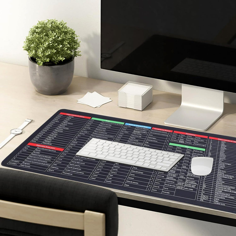 Shortcut Keyboard Mat – Large Anti-Slip Desk Pad | worko