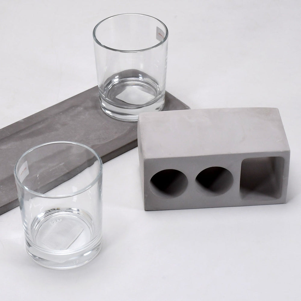 Wine Glass Holder Set – Elegant Marble & Lead-Free Glasses | Indo Glow