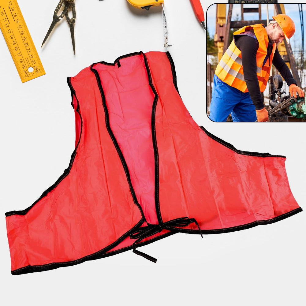 High Visibility Safety Vest – Soft PVC, Tie Closure | FlexArmor