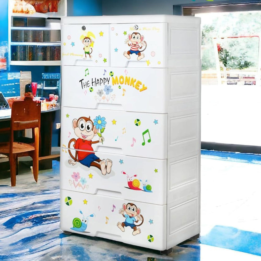 Kids Plastic Chest of 6 Drawers – Multi-Purpose Storage Organizer | Packory