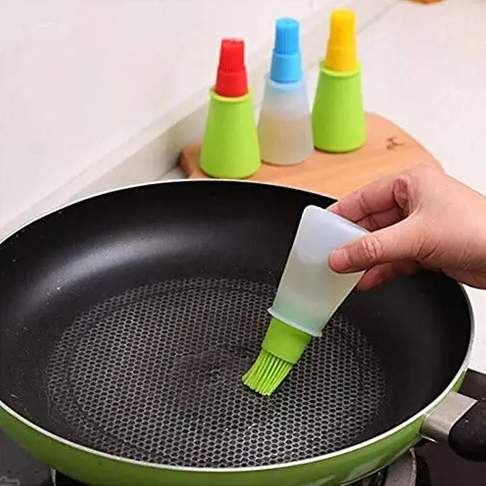 Silicone Oil Dispenser Bottle – Basting Brush & Healthy Cooking | Vastate