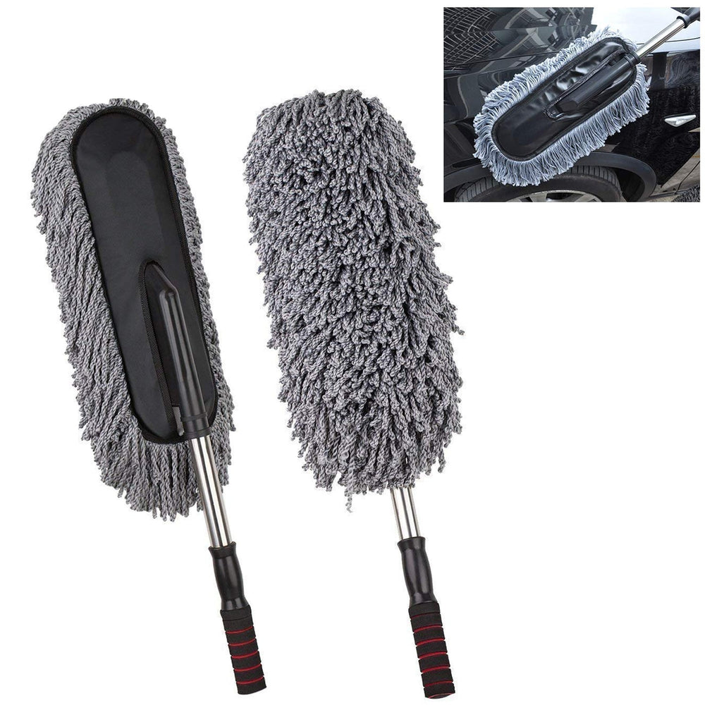 Car Duster – Retractable Handle Microfiber | Velvet Wheels