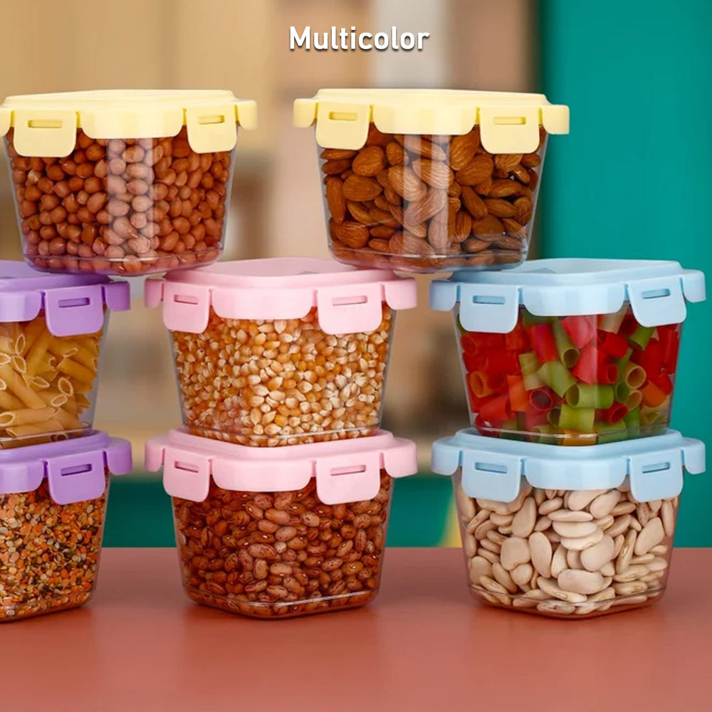 Plastic Food Storage Containers – 500ml 4 Pcs Leak-Proof Set | Organivo