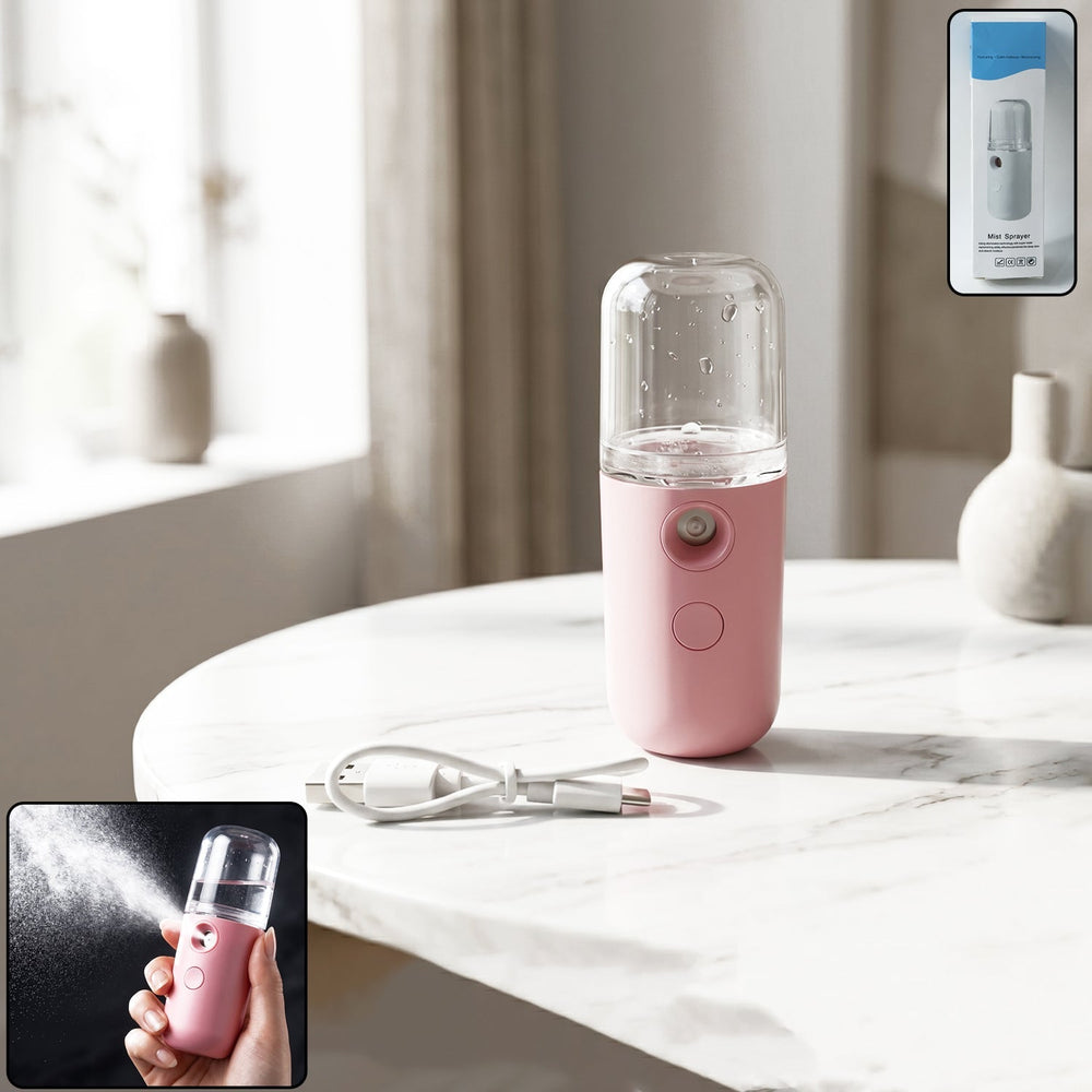 Nano Mist Sprayer – Portable & Refillable for Instant Facial Hydration