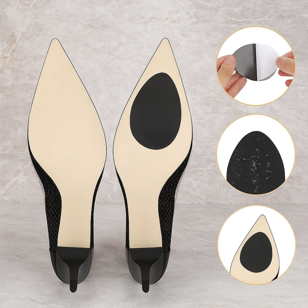 Non-Slip Shoe Pads – Rubber Sole Protectors for Heels | Velvet Wellness
