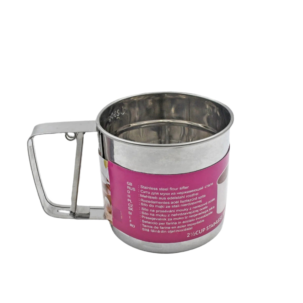 Flour Sifter – Stainless Steel Handheld Sieve |