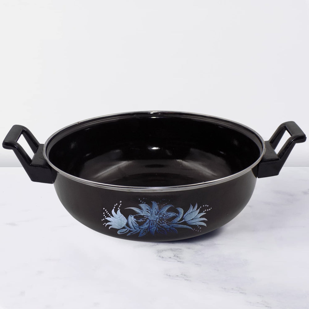 Cast Iron Kadai – Traditional 14 Inch Durable Pan | Indo Glow