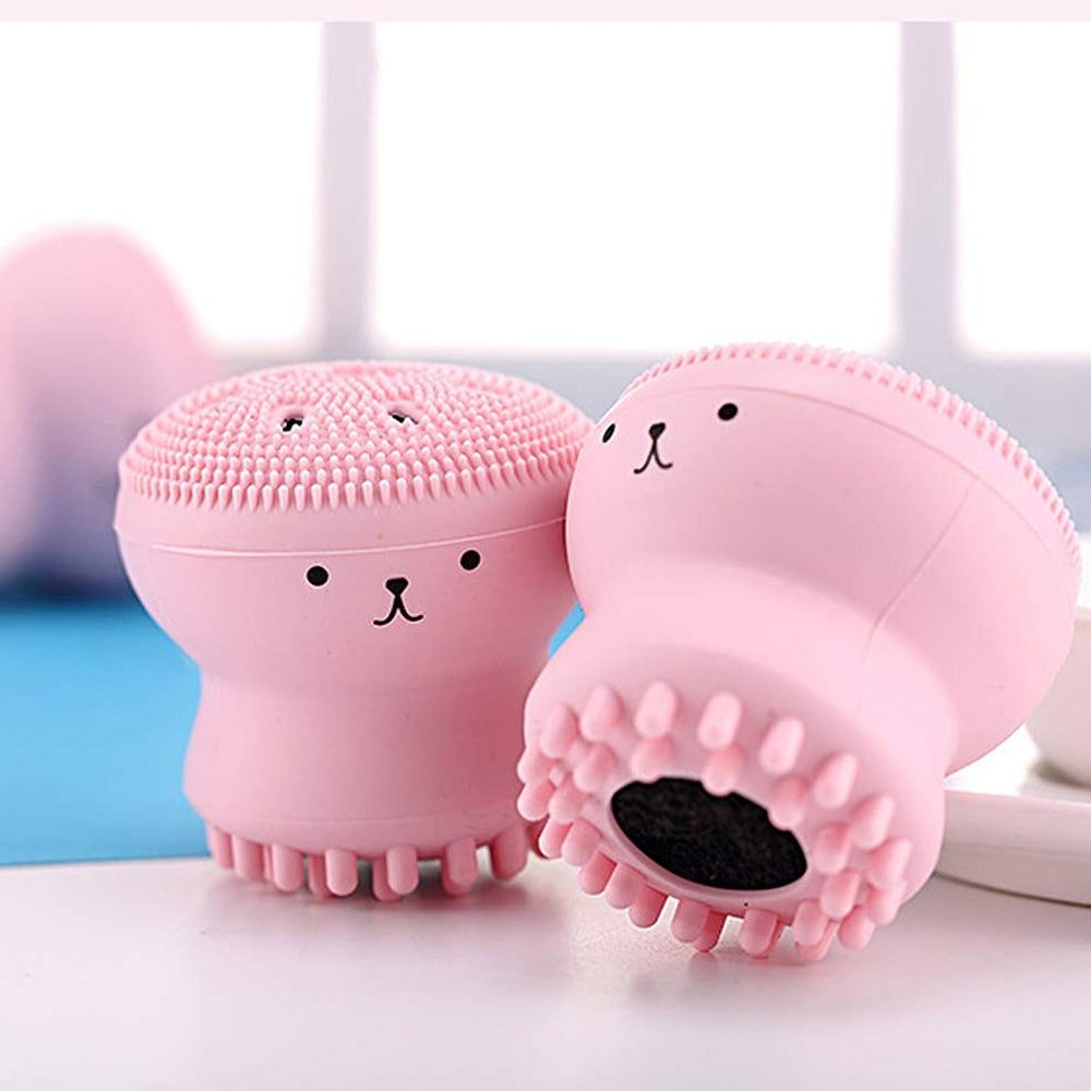 Silicone Facial Cleansing Brush – Octopus Shape & Gentle Massage | Velvet Wellness