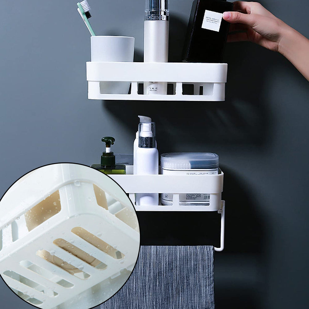 Multipurpose Wall Shelf – No-Drill Bathroom & Kitchen Storage | Bathora