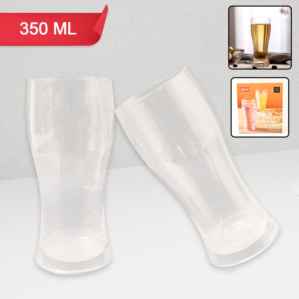 Unbreakable Pitcher Glass Set – Durable 350ML Plastic Tumblers