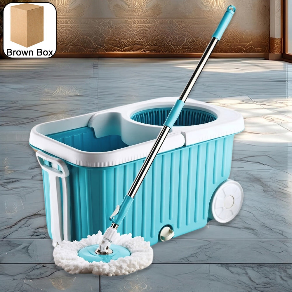 Spin Mop – 360° Rotating Stainless Steel Spinner for Deep Cleaning