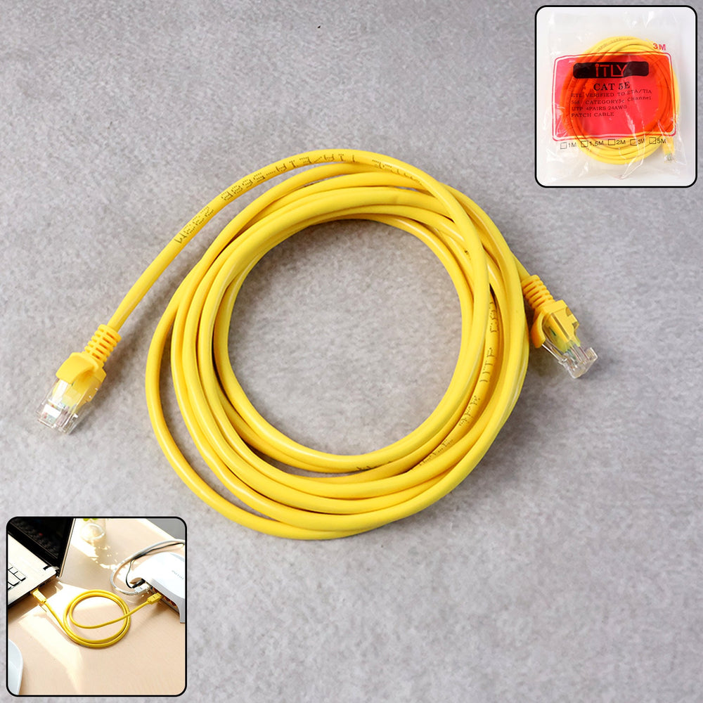 CAT 5E Ethernet Cable 3 Meter – High-Speed Stable Connection