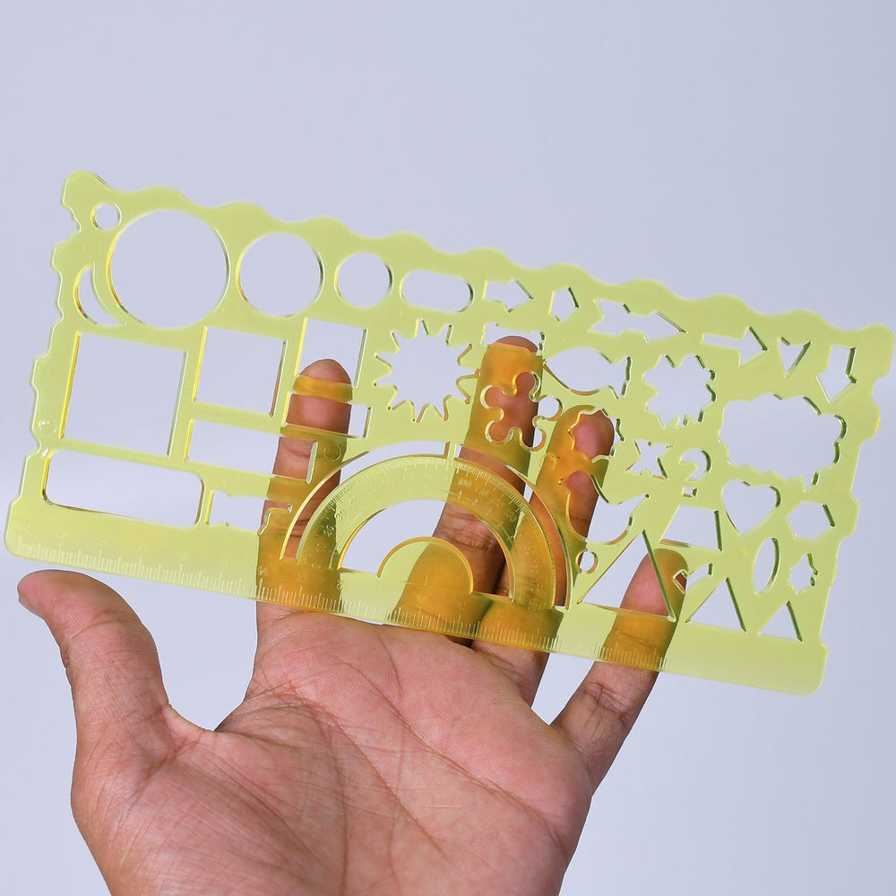 Template Rulers for Geometric Shapes & Drafting | Indo Glow
