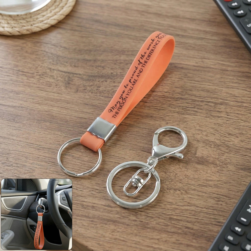Silicone Wrist Strap Keychain – Durable & Lightweight for Daily Use