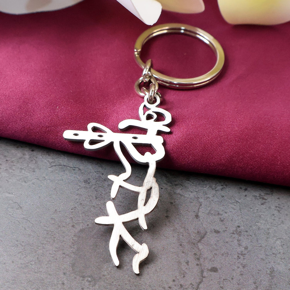 Krishna Flute Keychain – Durable Stainless Steel Spiritual Accessory
