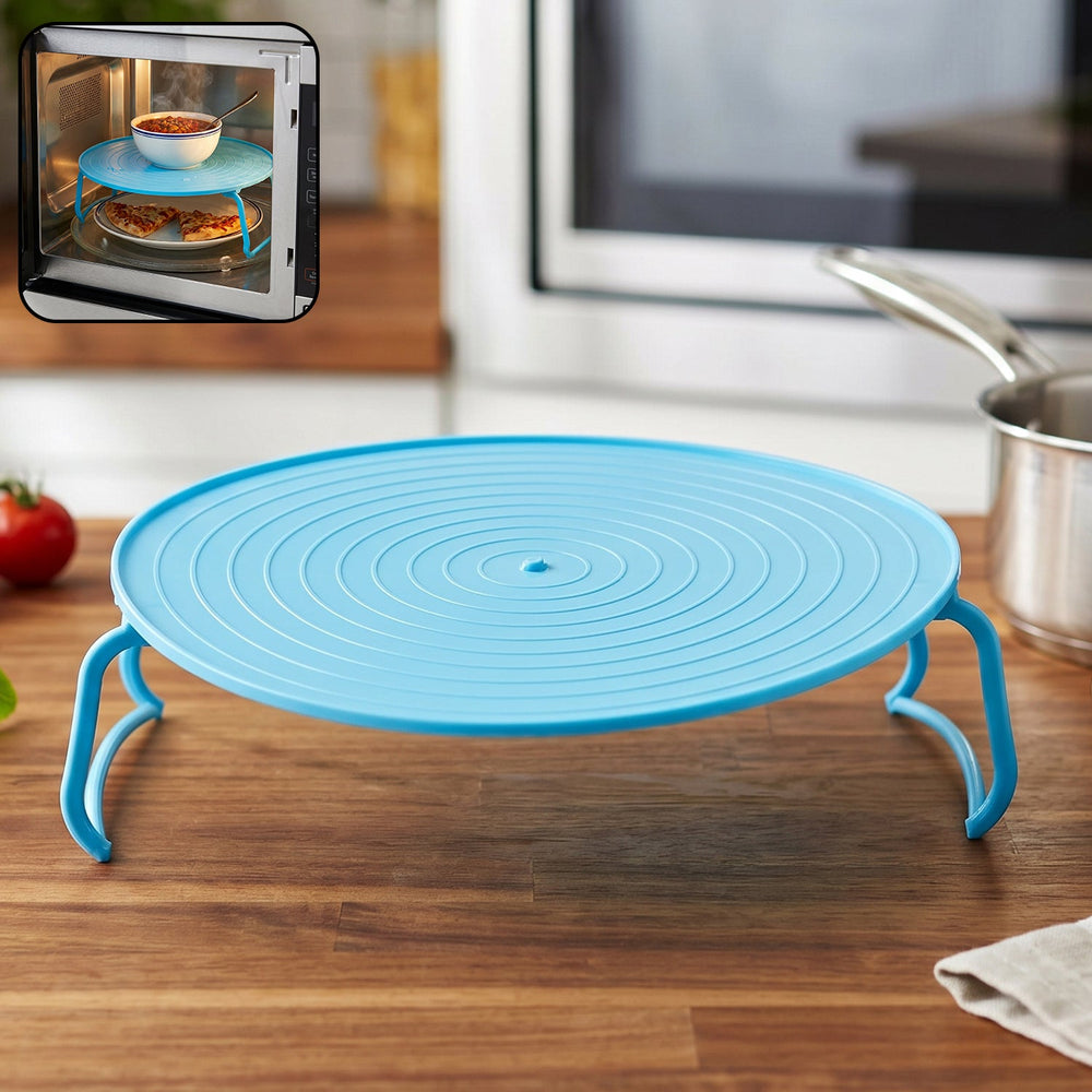 Non-Slip Plastic Microwave Tray – Even Heating & Stable Serving