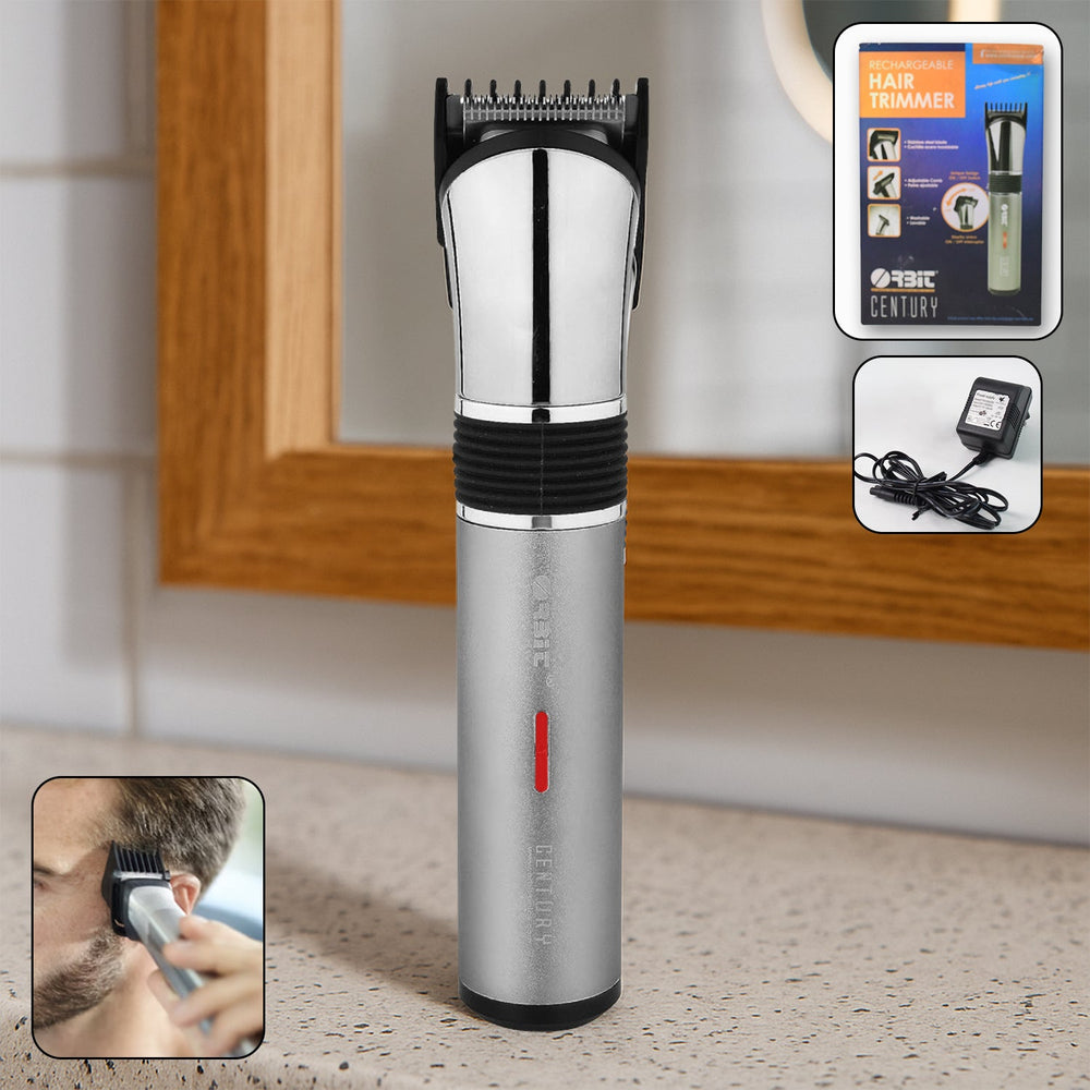 Rechargeable Hair Trimmer for Men – Adjustable Comb & Cordless