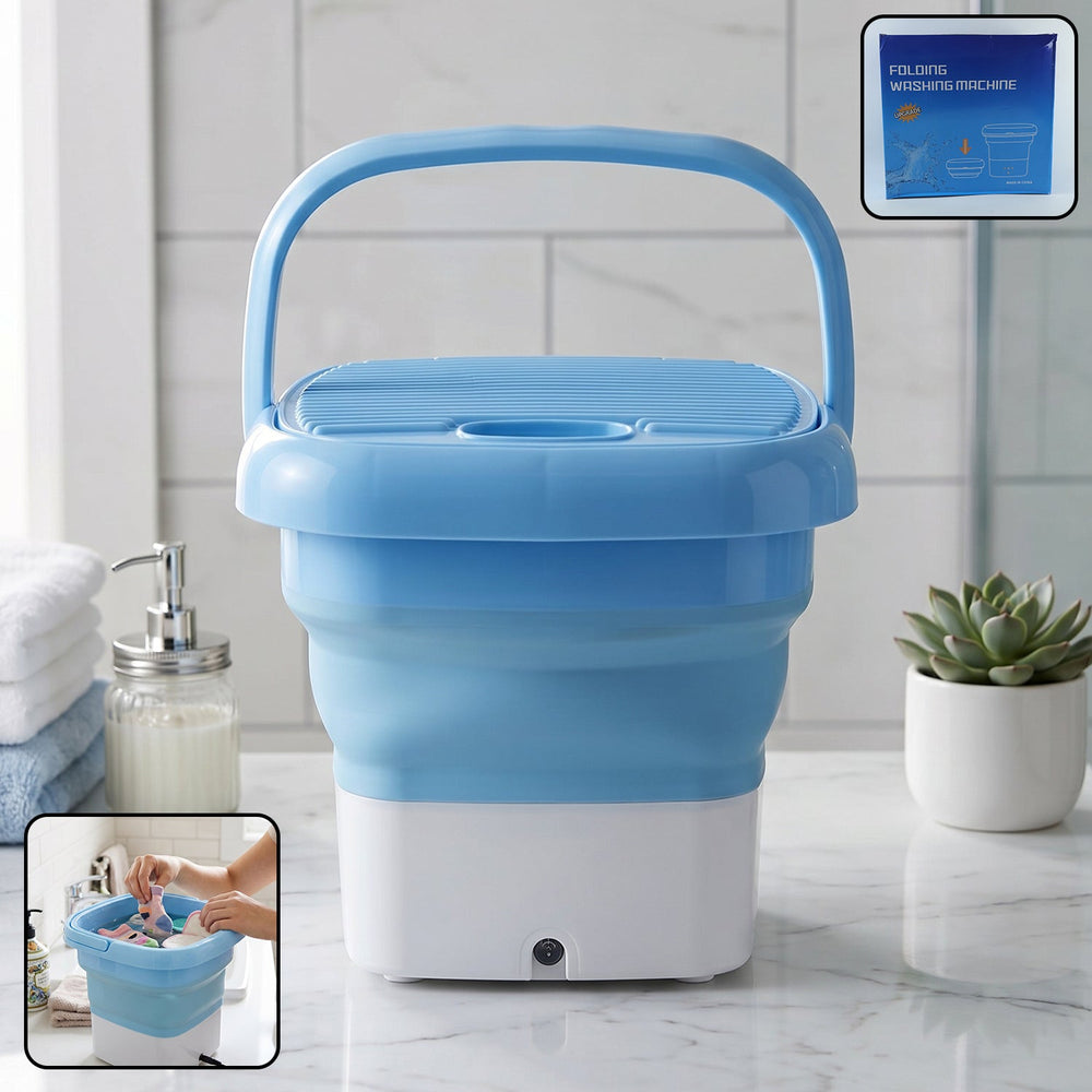 Mini Portable Washing Machine – Foldable & Compact | Mini Bubbles