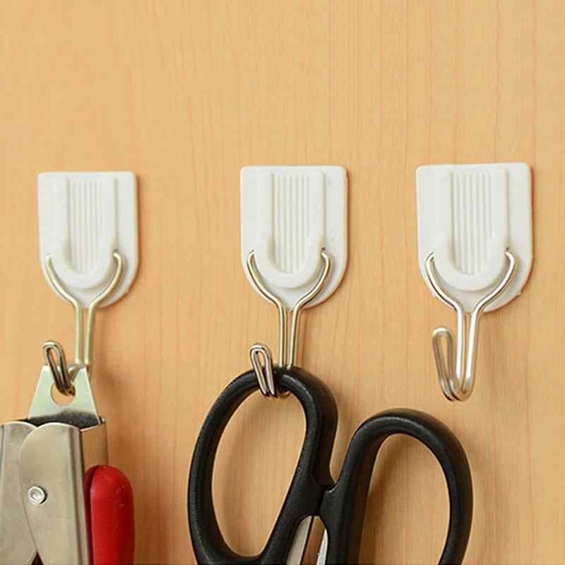 Self-Adhesive Hooks – White 6-Pack for Kitchen & Bath | GlimmerHome