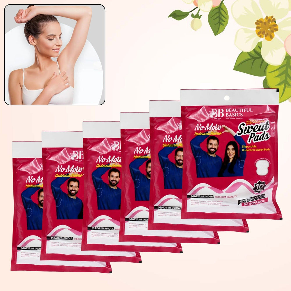Underarm Sweat Pads – Disposable, Absorbent | Beautiful Basics