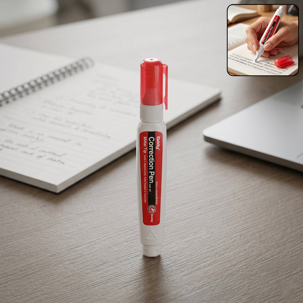 Correction Pen – Precise, Quick-Dry & Mess-Free for Clear Writing