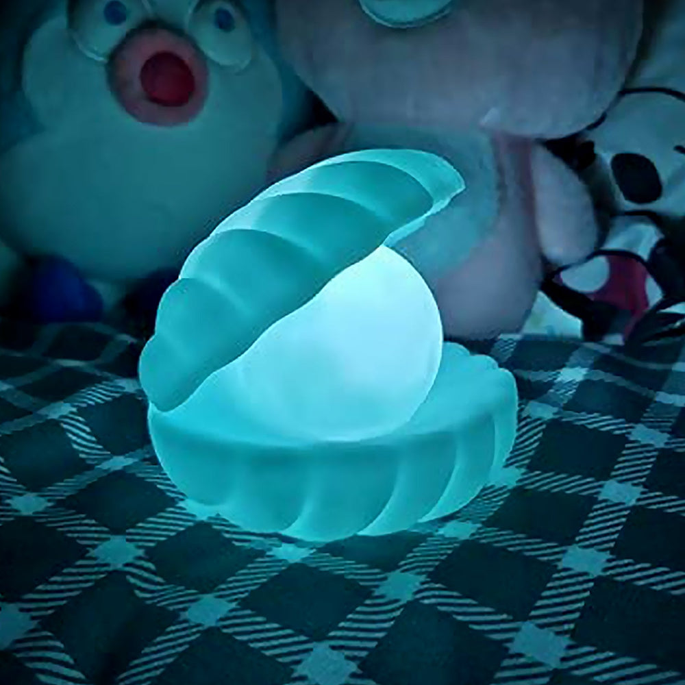 Pearl Shell Night Lamp – Aesthetic Desk Decor & Nursery Light | Deskrova