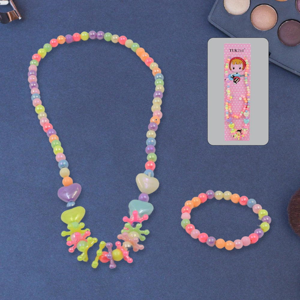 Kids Pearl Necklace Set – Adorable 2 Pc Combo for Girls | TinyTrendy
