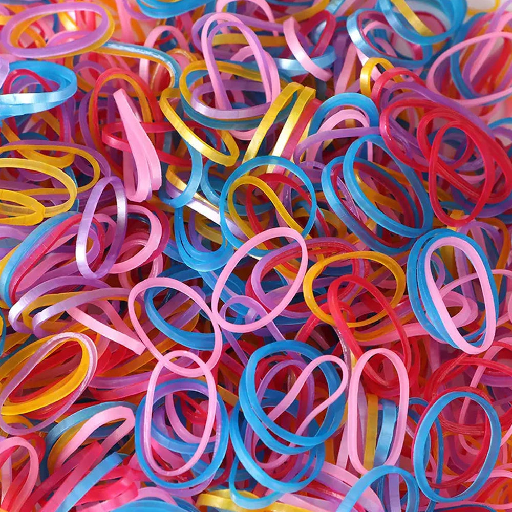 Multicolor Elastic Rubber Bands – Flexible & Reusable | Papezo