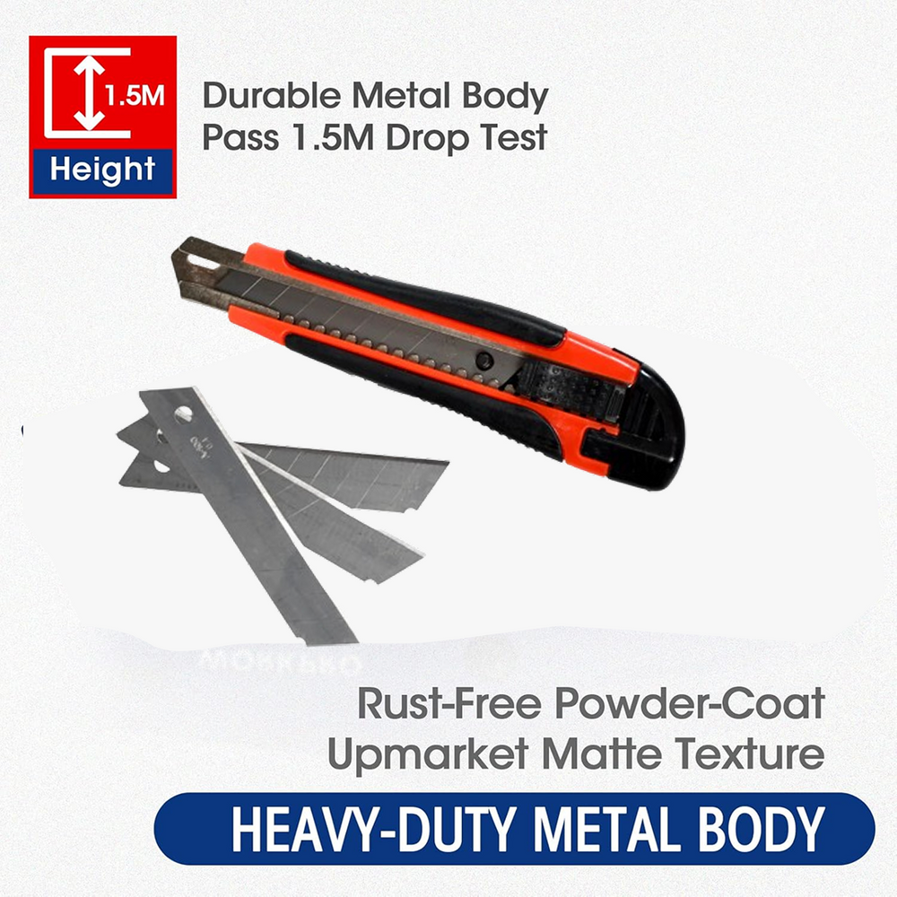 Cutter Knife Set – Heavy Duty 18mm Blades & Rubber Grip | VoltDesk