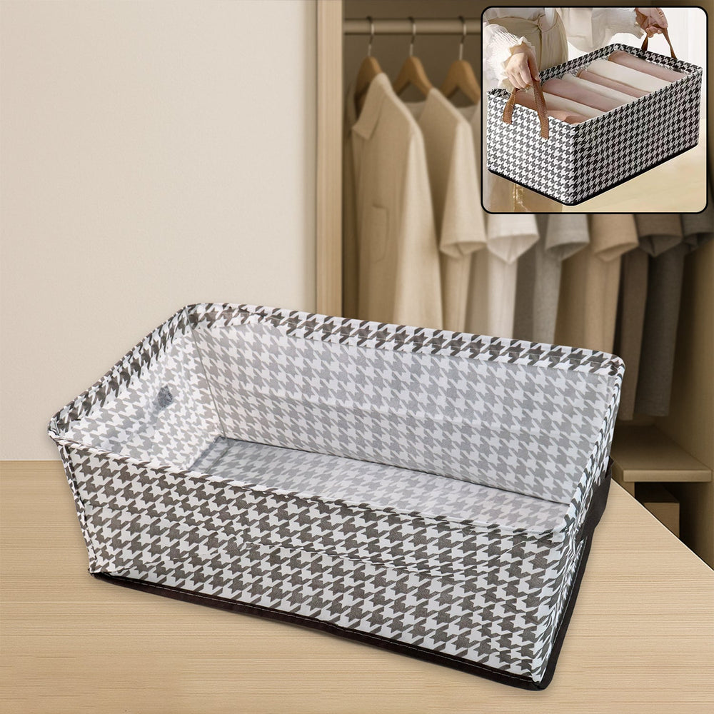 Foldable Canvas Storage Basket – 42x28cm Organizer | Organivo