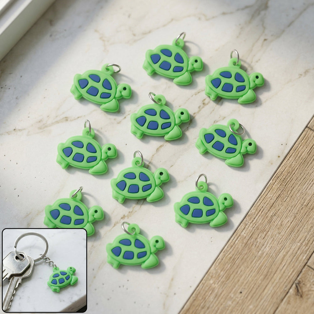 Turtle Keychain Set – Fun & Vibrant Animal Accessories