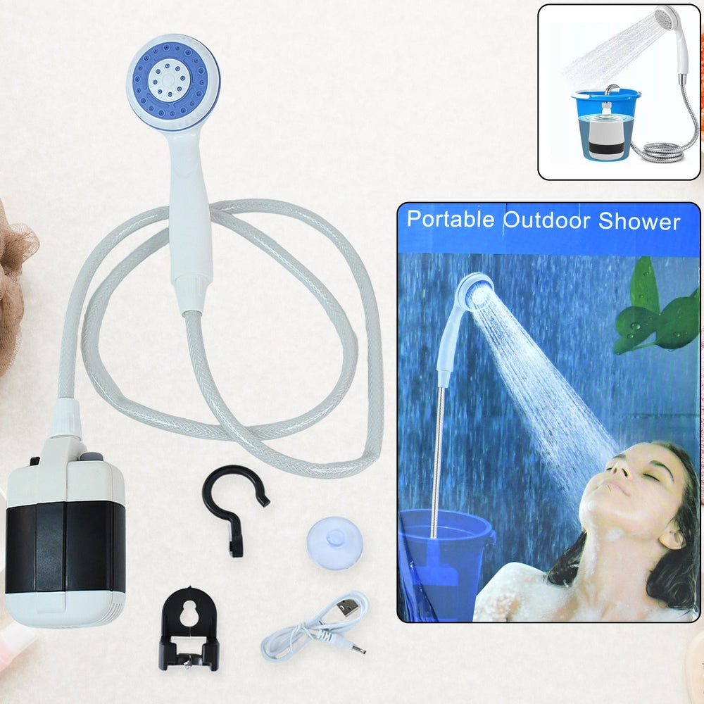 Portable Outdoor Shower Kit – USB Rechargeable Pump for Camping Comfort